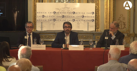 Manuel Lucena (IH) participa en un debate en Casa de América sobre la historia del galeón San José
