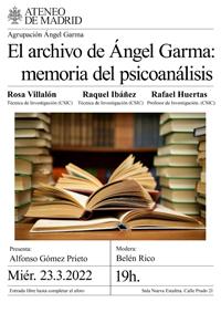 Coloquio "El archivo de Ángel Garma: memoria del psicoanálisis"