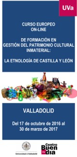 Curso europeo online de formación en gestión del patrimonio cultural inmaterial: La etnología de Castilla y León. 4ª edición