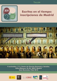Semana de la Ciencia 2014: "Escritos en el tiempo: inscripciones de Madrid"