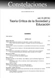 "Constelaciones. Revista de Teoría Crítica" publica el Vol. 6 (2014) dedicado a Teoría Crítica de la Sociedad y Educación