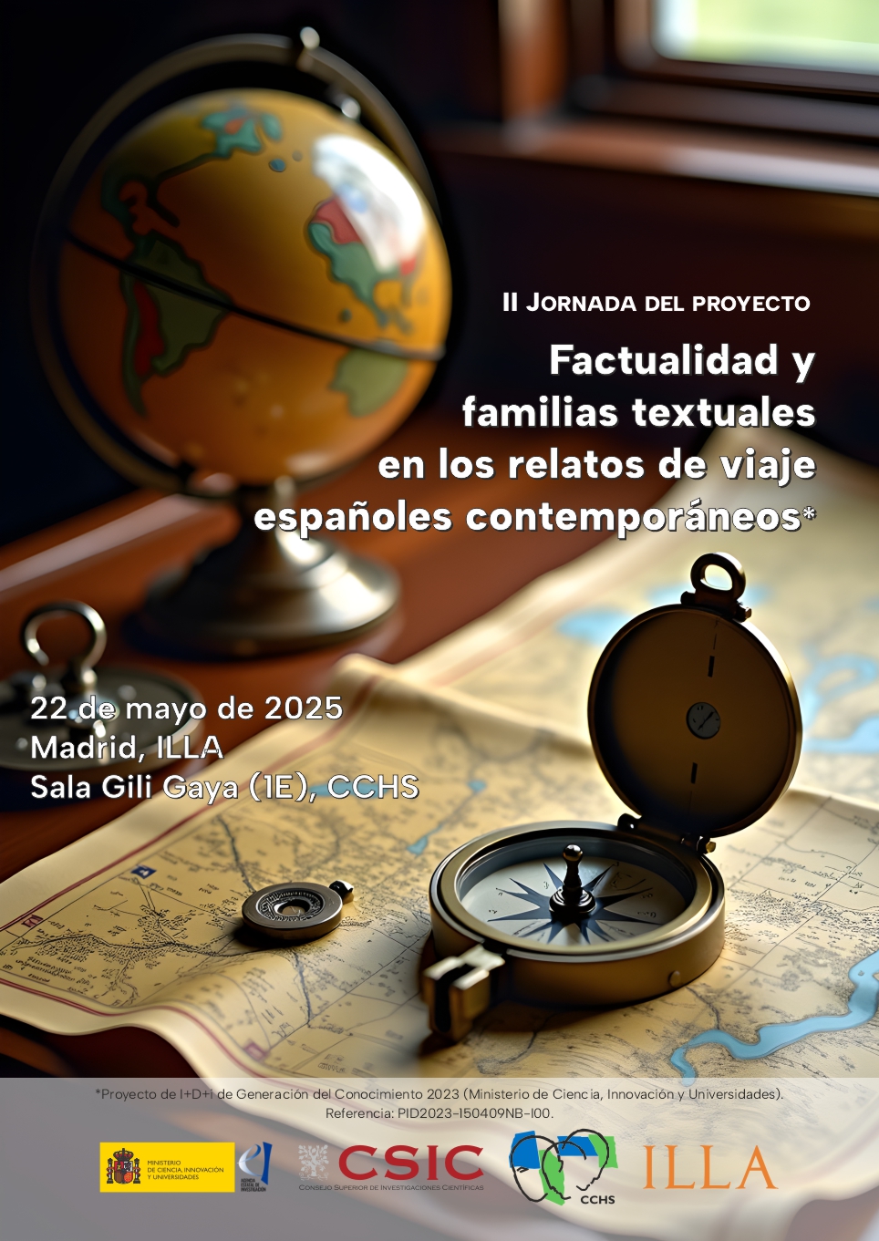 II Jornada del proyecto "Factualidad y familias textuales en los relatos de viaje españoles contemporáneos"