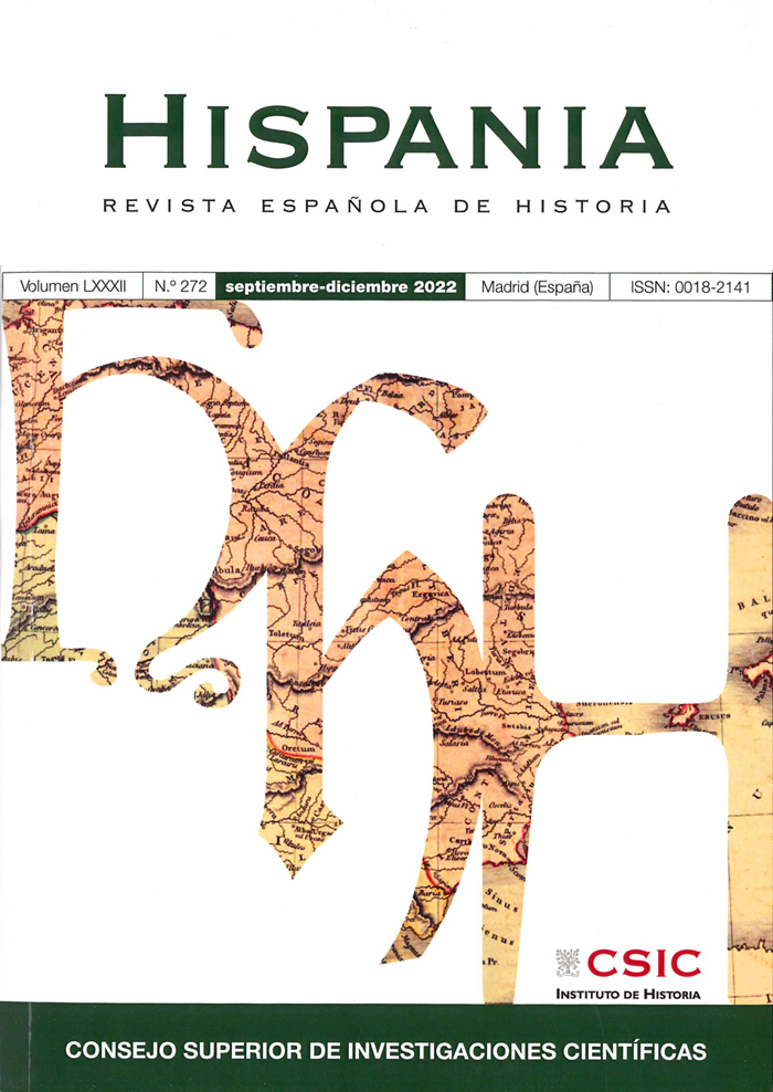 La revista "Hispania" publica el Vol. 83, nº 274 de 2023