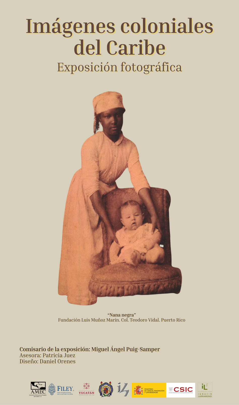 Cartel exposición Miradas del Caribe