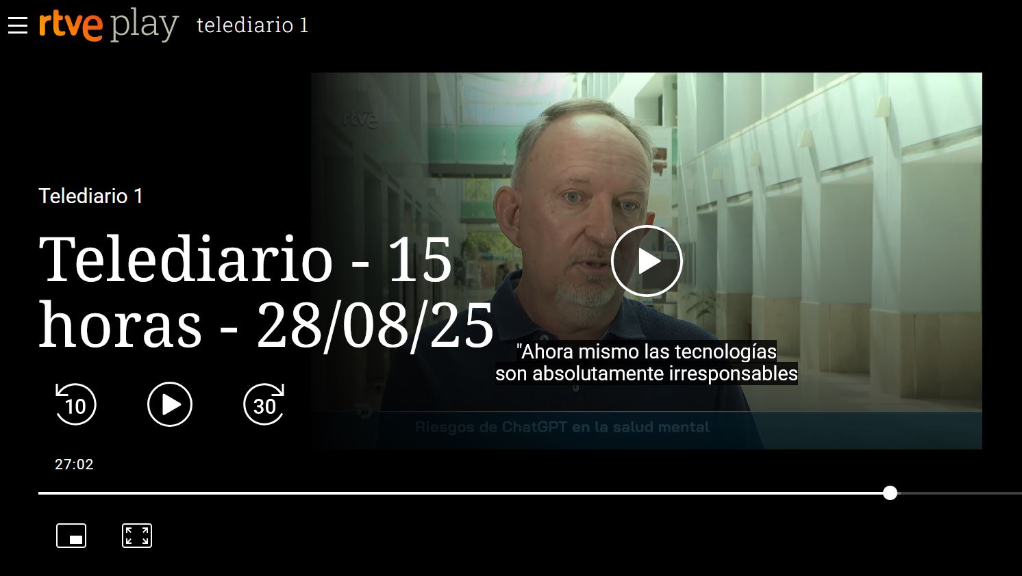 Txetxu Ausín en RTVE