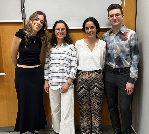 De izda. a drcha Nara Mahou, Elena Monge, Mª Isabel Rodríguez y Federico Ortega