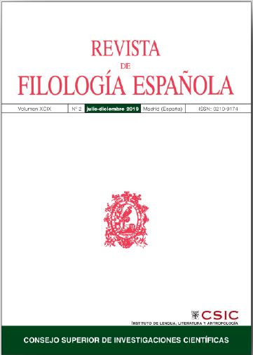El nuevo número de "Revista de la Filología Española" contiene un artículo de Esther Hernández (ILLA)