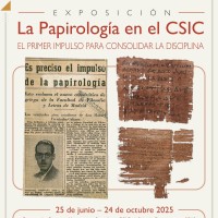 La Papirología en el CSIC. El primer impulso para consolidar la disciplina.