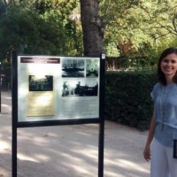 Miguel Cabañas (IH) e Idoia Murga (UCM) organizadores de una actividad en la Noche Europea de los Investigadores 2016