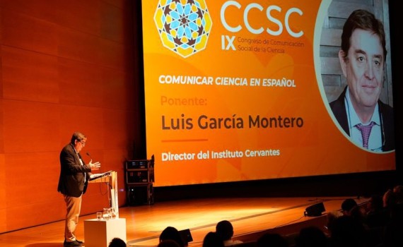 El director del Instituto Cervantes, Luis García Montero, inauguró con ‘Comunicar ciencia en español’ el IX Congreso de comunicación social de la ciencia. / Instituto Cervantes.
