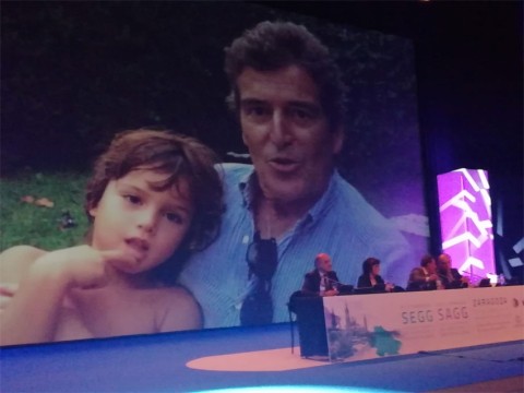 Entrega del premio en el congreso de la SEGG 2018-2019