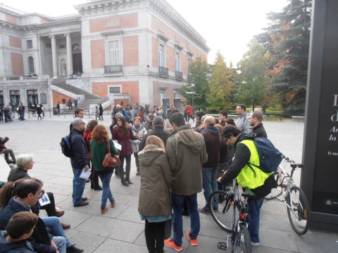 Frente al Museo del Prado