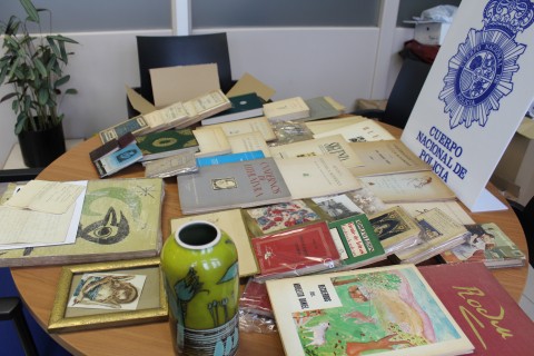 Material recuperado durante la Operación Brocal