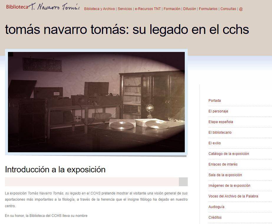 Tomás Navarro Tomás, su legado en el CCHS Centro de Ciencias Humanas