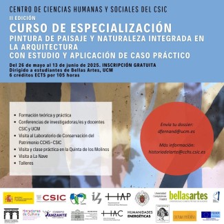 Curso de especialización "Pintura de paisaje y naturaleza integrada en la arquitectura con estudio y aplicación de caso práctico"