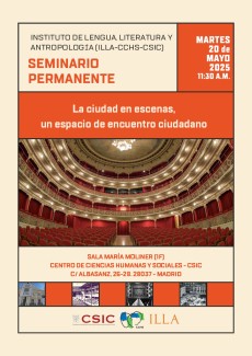 Seminario permanente del ILLA: "La ciudad en escenas, un espacio de encuentro ciudadano"