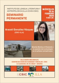 Seminario permanente del ILLA: "Mawlāy Būshṭa al-Khammār y la cuestión de la simultopía en el sufismo norteafricano"