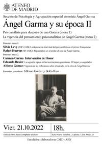 Jornada "Ángel Garma y su época II"