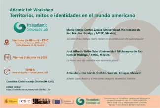 AtlanticLab Workshop "Territorios, mitos e identidades en el mundo americano"