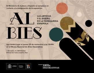 Inauguración de la exposición "Al bies.  Las artistas y el diseño en la vanguardia española"