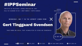 Cartel del seminario IPP con Gert Tinggaard Svendsen