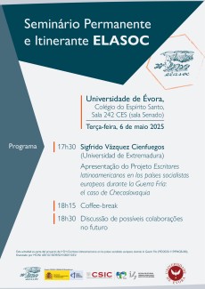 Seminário permanente e itinerante ELASOC: Apresentação do Projeto "Escritores latinoamericanos...