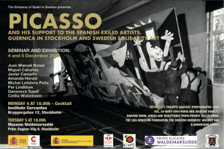 Seminario y exposición: "Picasso and his support to the spanish exiled artists. Guernica In Stockolm and Swedish solidarity art"