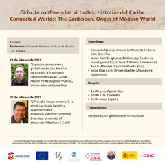 Ciclo de conferencias virtuales «Historias del Caribe»: "Espacios, duraciones y globalización. Los desafios de escribir la historia de Centroamérica y el Caribe"