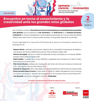 Encuentro en torno al conocimiento y la creatividad ante los grandes retos globales