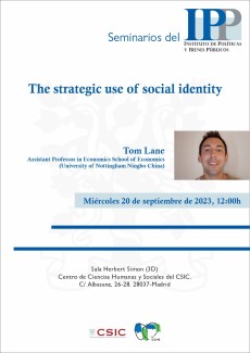 Seminarios del IPP: "The strategic use of social identity"
