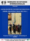 Seminario de Estudios Internacionales: "Sacralización del discurso nacionalista en España, Inglaterra e Italia (1801-1914)"